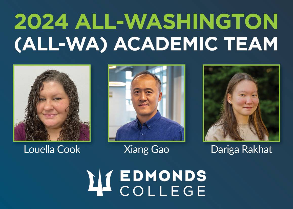 Three Edmonds College students recognized on AllWashington Academic